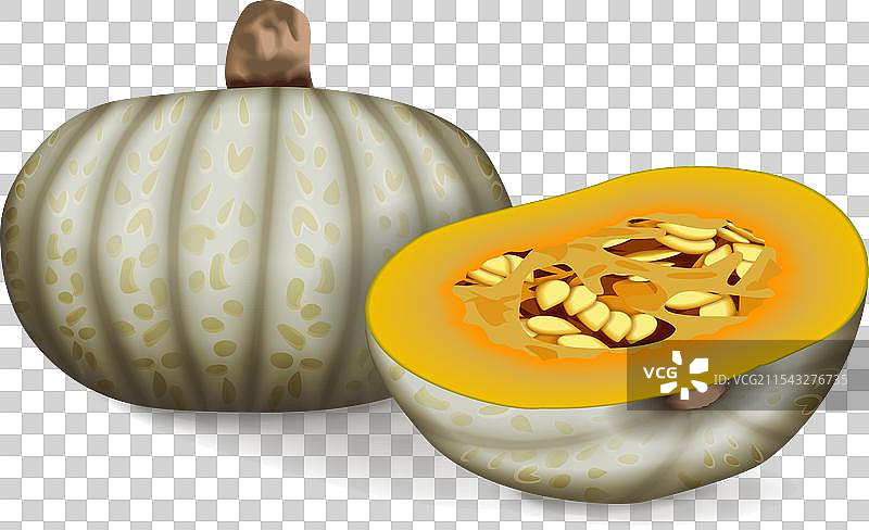 整颗和切块的冬季糖瓜图片素材