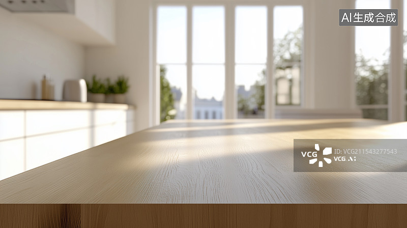 【AI数字艺术】现代厨房台面场景图图片素材