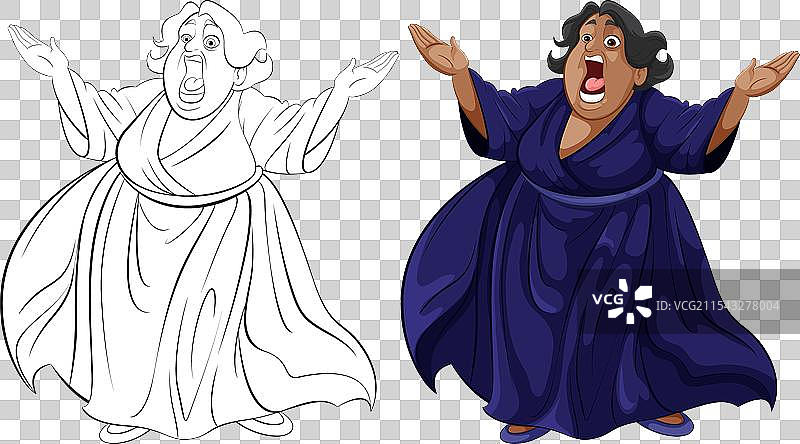 一位充满激情的歌剧歌手在演唱图片素材