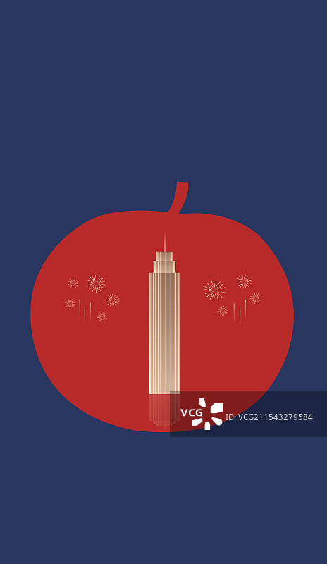 哈尔滨特产冻梨与哈尔滨科技创新创业大厦一带一路丝绸之路亚冬会旅游黑金高端创意插画图片素材