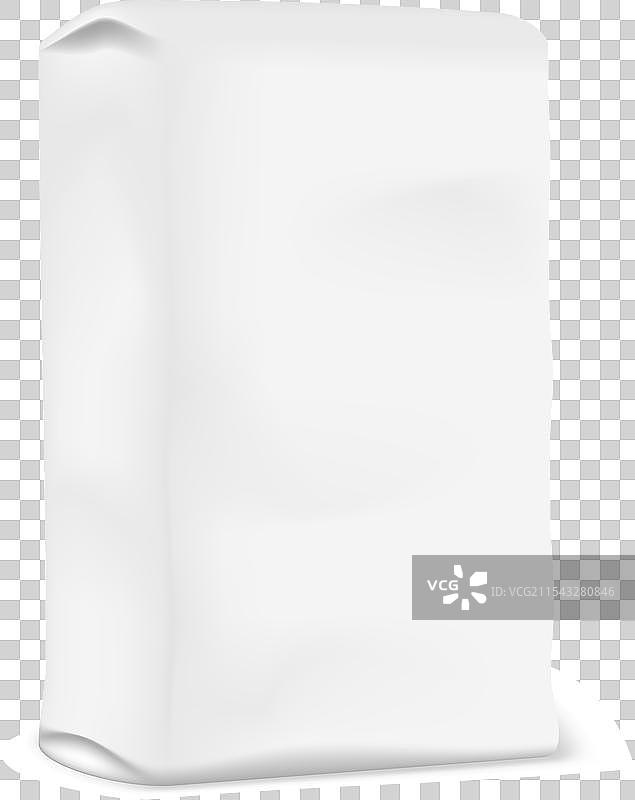 白色小麦面粉竖版纸袋模型图片素材