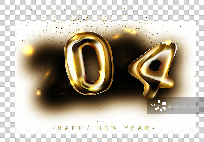 2024年快乐新年奢华贺卡模板图片素材