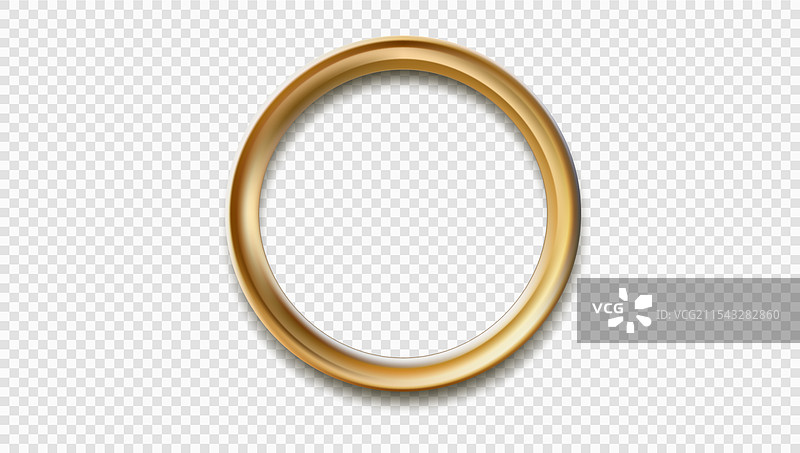 金色圆框或金环孤立在上面图片素材