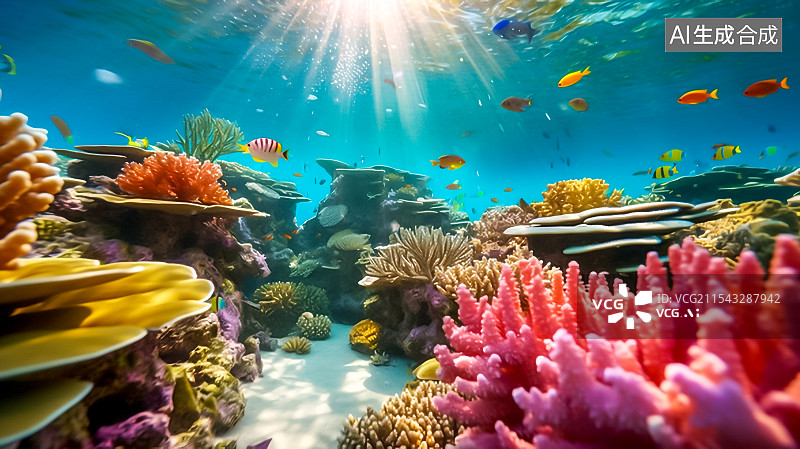 【AI数字艺术】海底世界 海洋风景图片素材