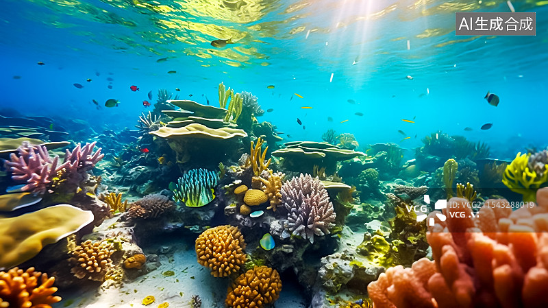 【AI数字艺术】海底世界 海洋风景图片素材