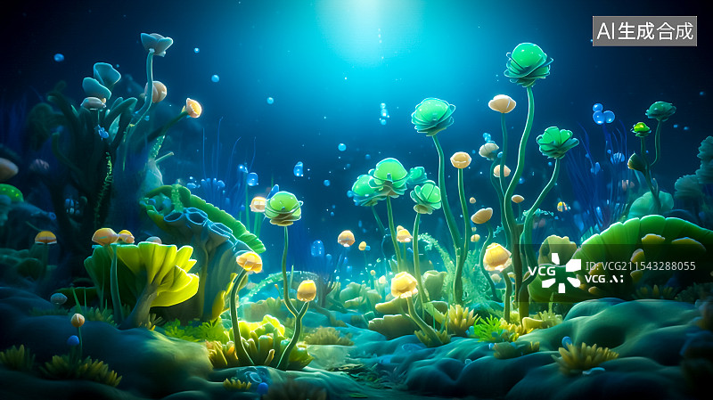 【AI数字艺术】海底世界 海洋风景图片素材