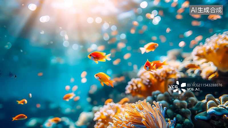 【AI数字艺术】海底世界 海洋风景图片素材