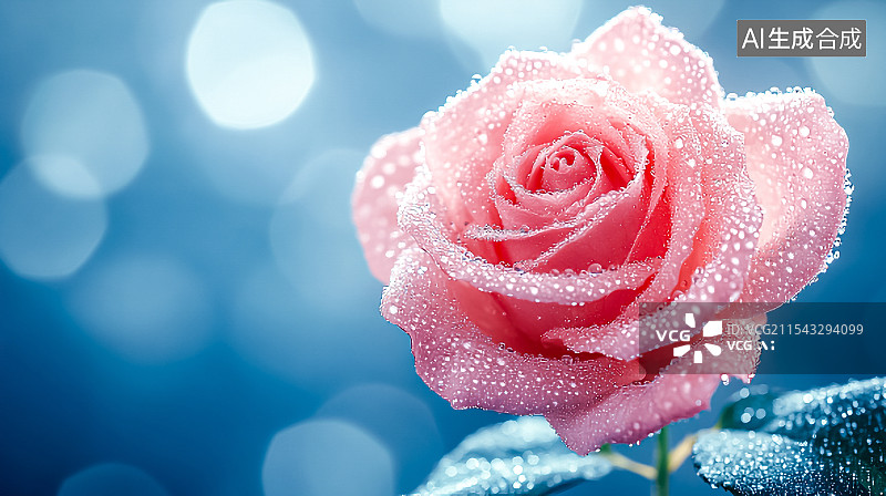 【AI数字艺术】玫瑰花 情人节 微距静物特插画写图片素材