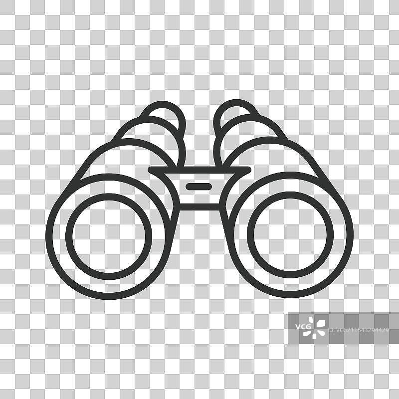 线条设计的双筒望远镜图片素材