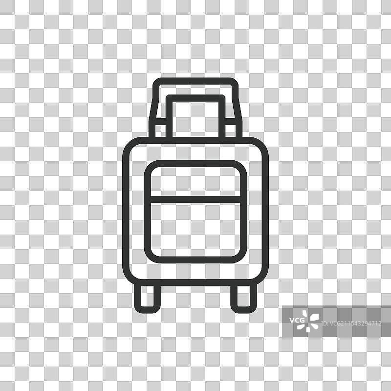 机场行李的线条设计行李包图片素材