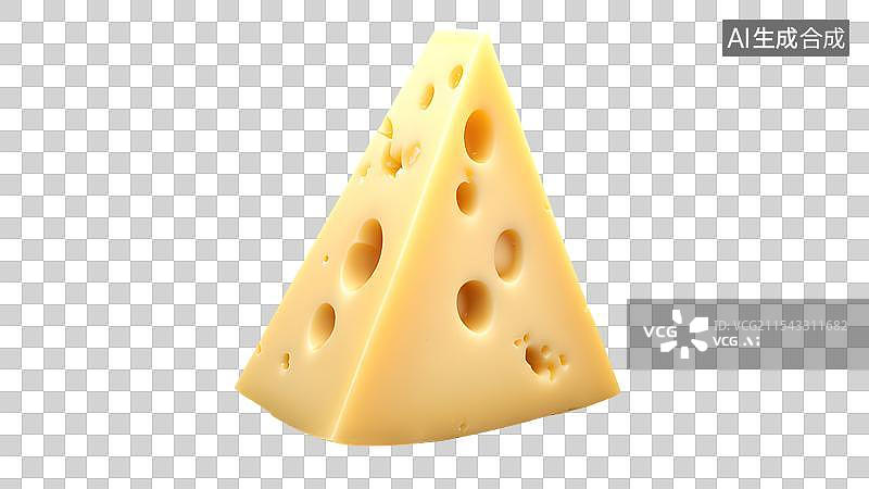 【AI数字艺术】3D渲染，奶酪，芝士，奶制品，烘焙原材料免抠元素图片素材