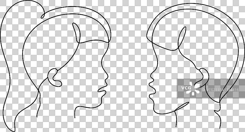 唐氏综合症男孩女孩疾病遗传学图片素材