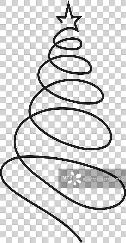 旋转的圣诞树抽象圣诞树图片素材