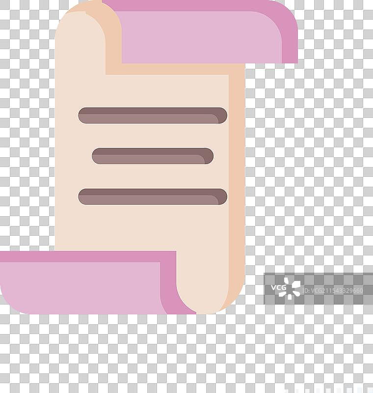 与邮局符号相关的图标滚动扁平设计图片素材