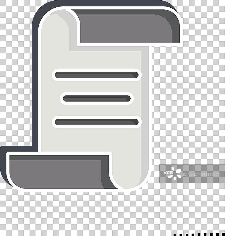 与邮局符号相关的光泽滚动图标图片素材