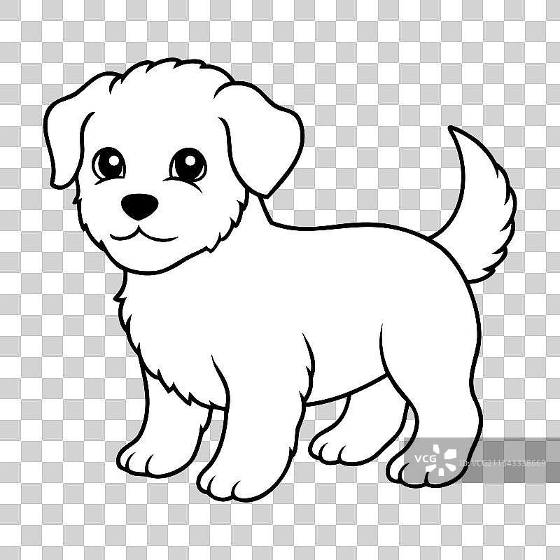 可爱的狗狗，充满快乐的玩伴图片素材