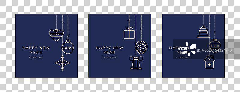 奢华圣诞邀请贺卡横幅图片素材