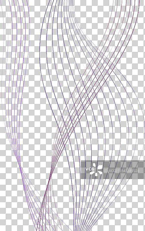 粉色背景与波浪线图片素材