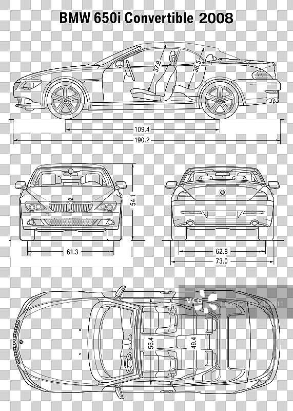 2008年宝马6系轿跑敞篷车图片素材