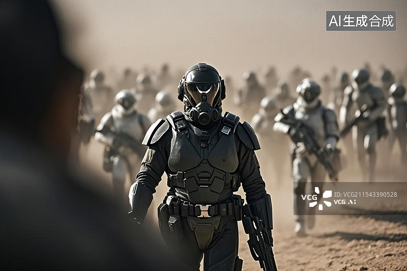 【AI数字艺术】未来战争机器人图片素材