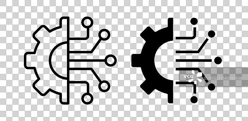 科技矢量图标集图片素材