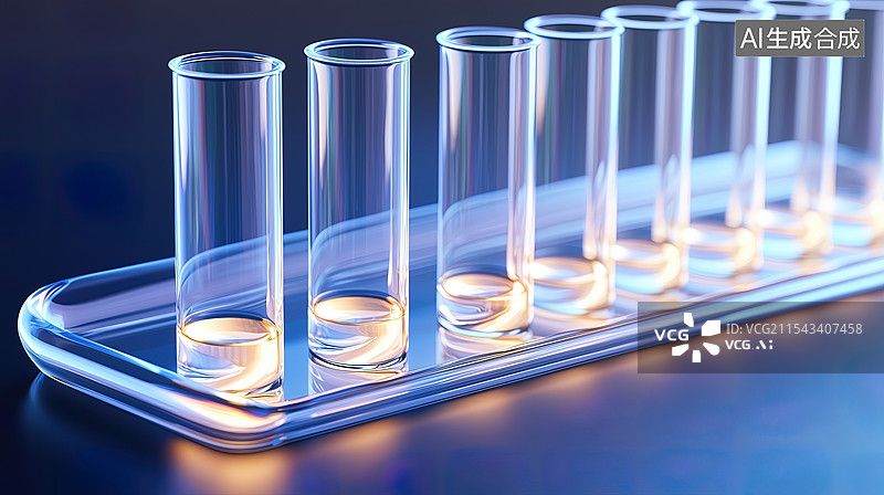 【AI数字艺术】实验室试管架图片素材
