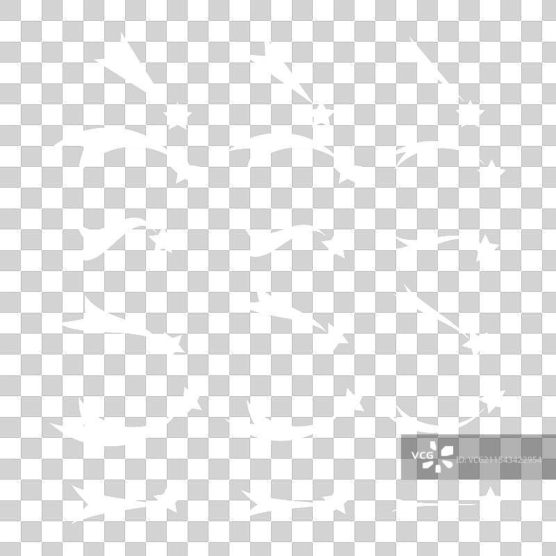 流星划过，形成宇宙形状的天体图标图片素材