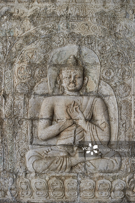 北京居庸关云台石雕石刻佛像图片素材