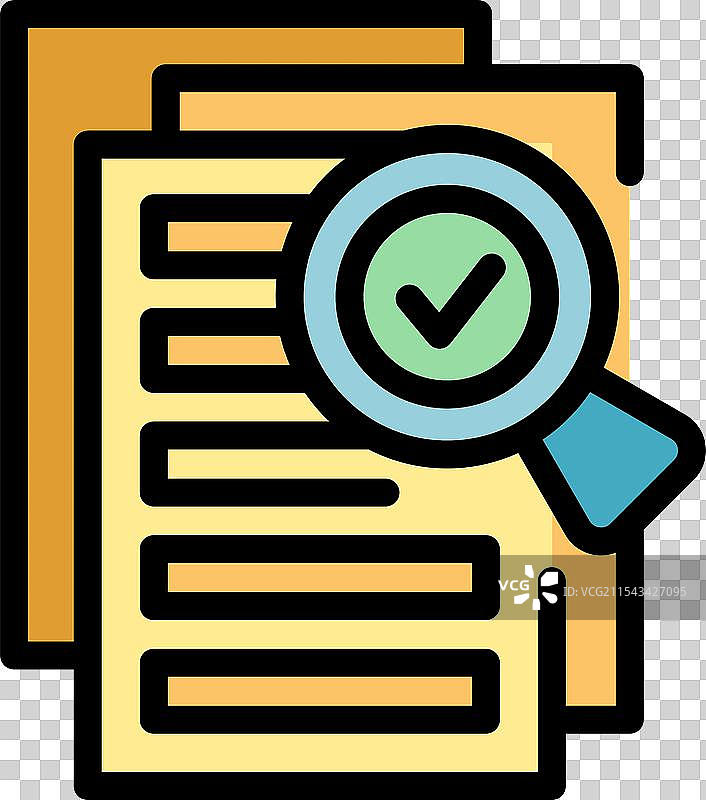 放大镜检查文件图标图片素材