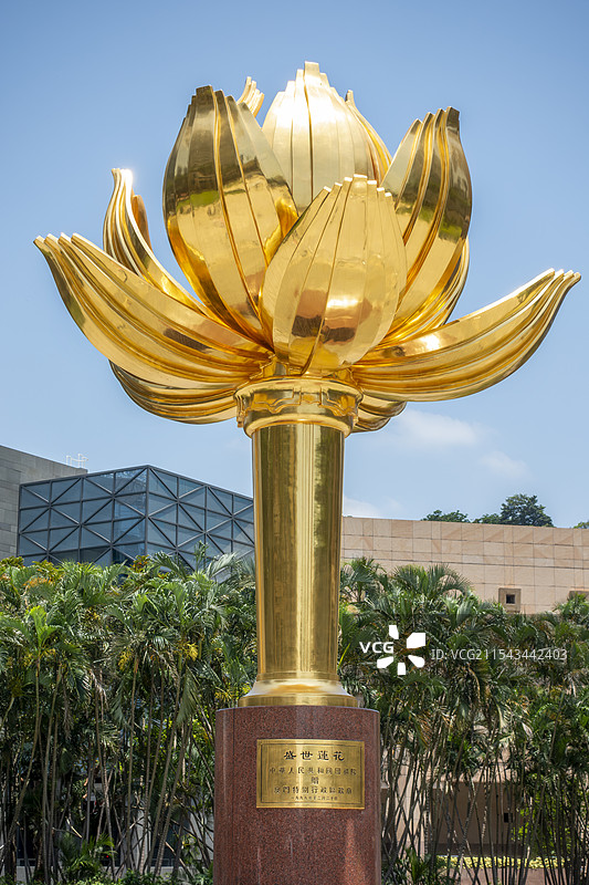澳门盛世莲花现代城市建筑与雕塑图片素材