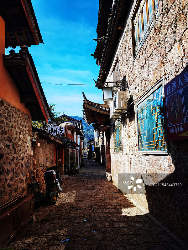 丽江古城白沙古镇图片素材