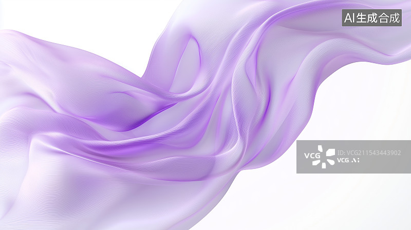 【AI数字艺术】紫色薄纱飘动流体背景图片素材
