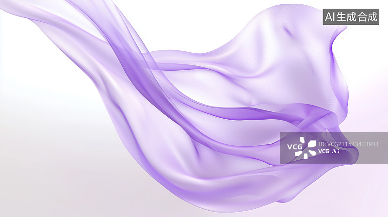 【AI数字艺术】紫色薄纱飘动流体背景图片素材