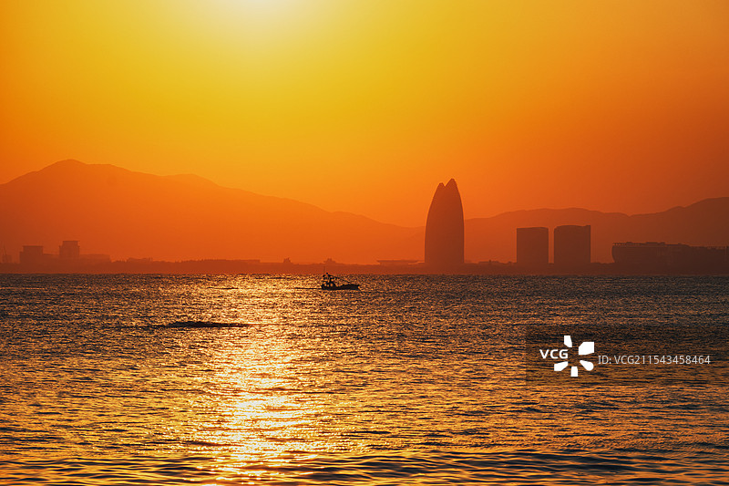 海棠湾最美夕阳红图片素材