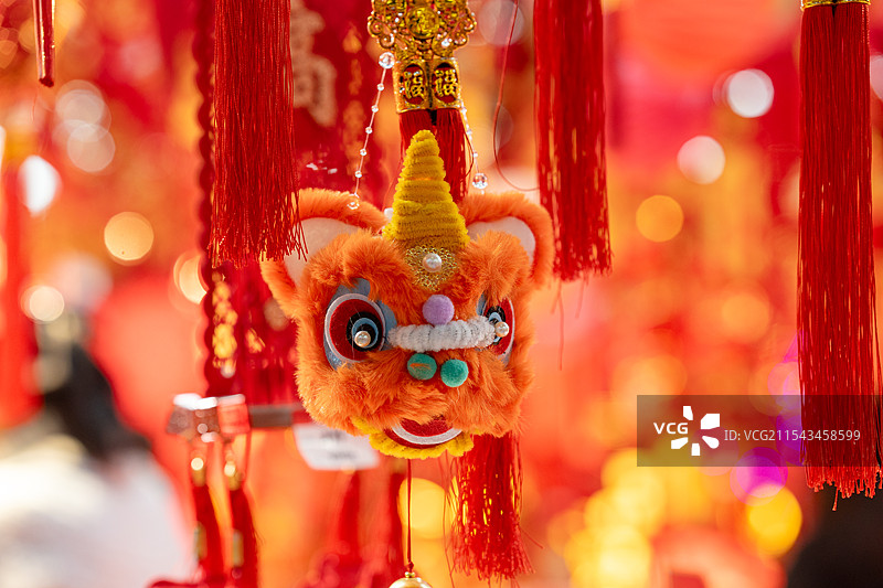 传统新年期间的特写镜头图片素材