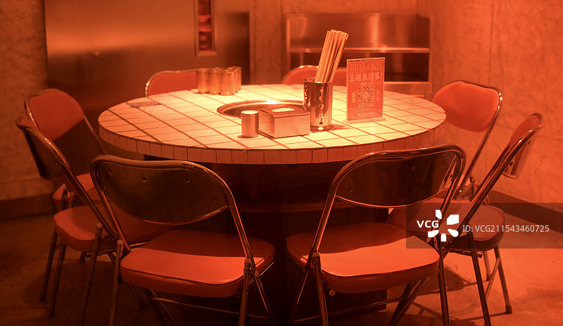 复古火锅店图片素材