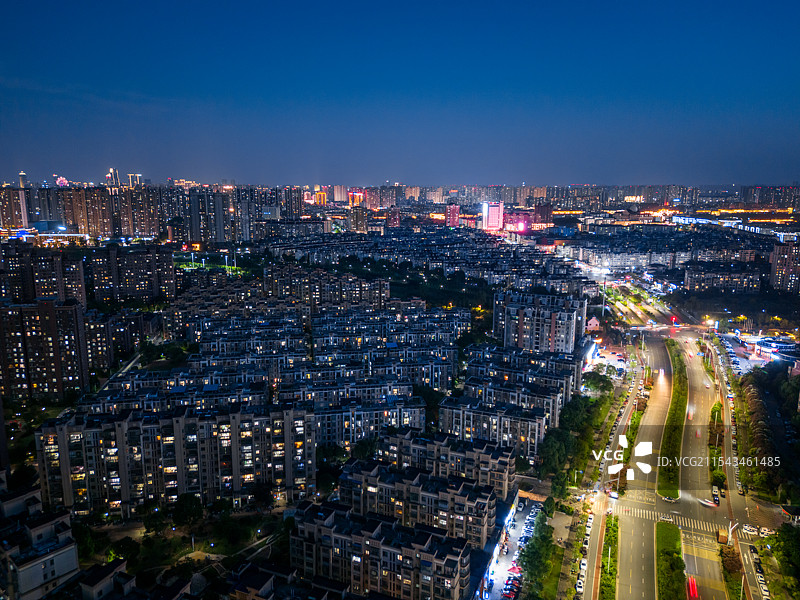 南昌市新建区 黄家湖城市风光城市夜景图片素材