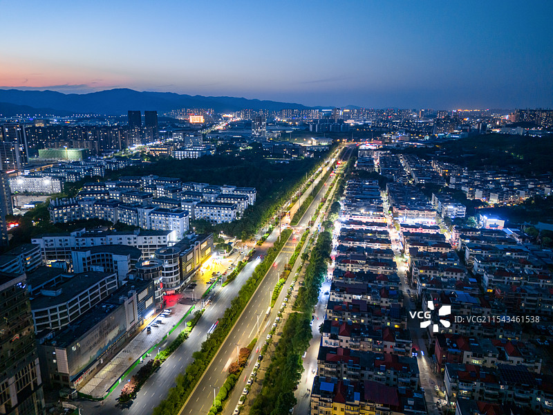 南昌市新建区 黄家湖城市风光城市夜景图片素材