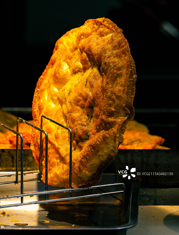 传统早点食不食油饼图片素材