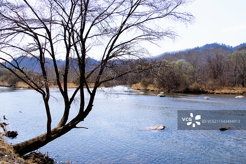 哈尔滨依兰县巴兰河风光图片素材