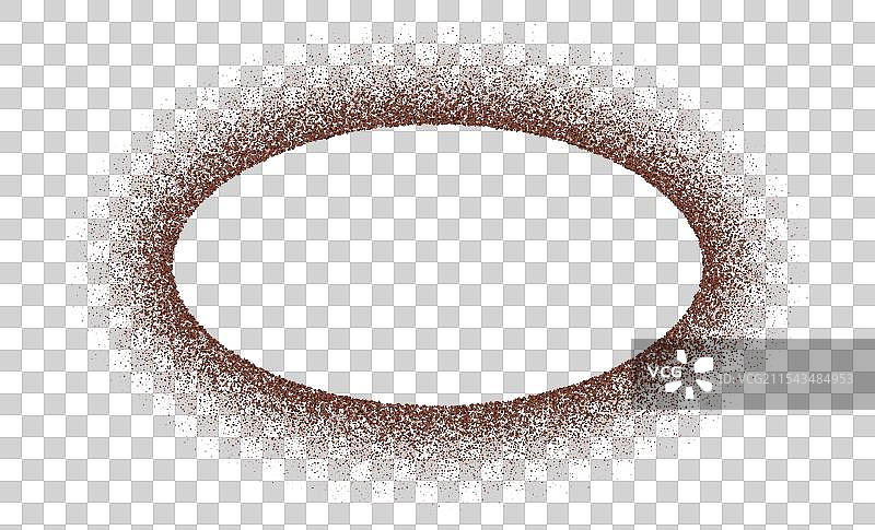 咖啡框架巧克力边框阿拉比卡咖啡粉图片素材