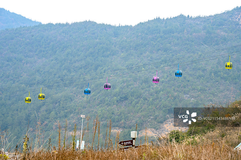 重庆巫山神女景区 黄岩索道 缆车图片素材