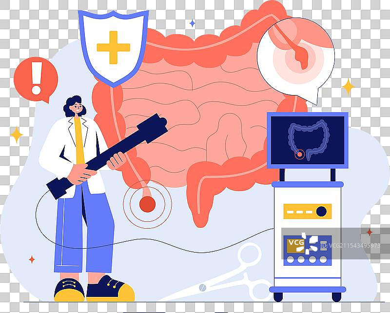 阑尾炎，伴随炎症的表现图片素材