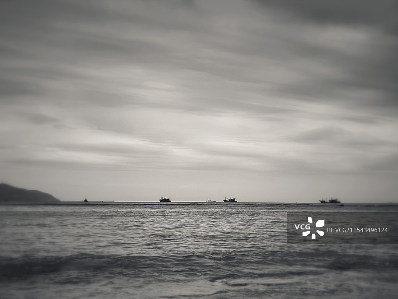 冬 | 听海图片素材