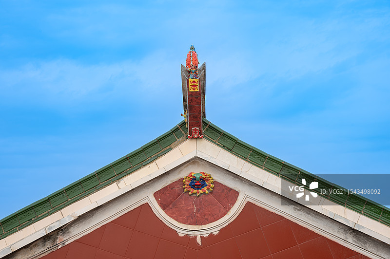 嵌瓷厝顶图片素材