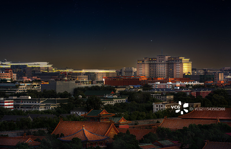 北京市区夜景图片素材