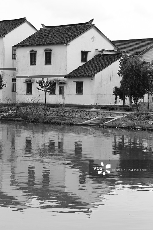 上海青浦的乡村民宅图片素材