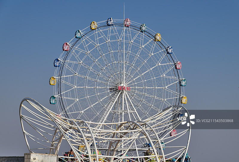 摩天轮，上海奉贤渔人码头图片素材