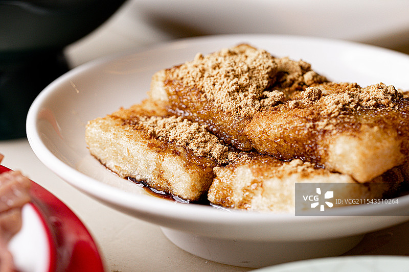 红糖糍粑现煎糍粑糯叽叽甜品火锅小吃酥脆糍粑糯米图片素材