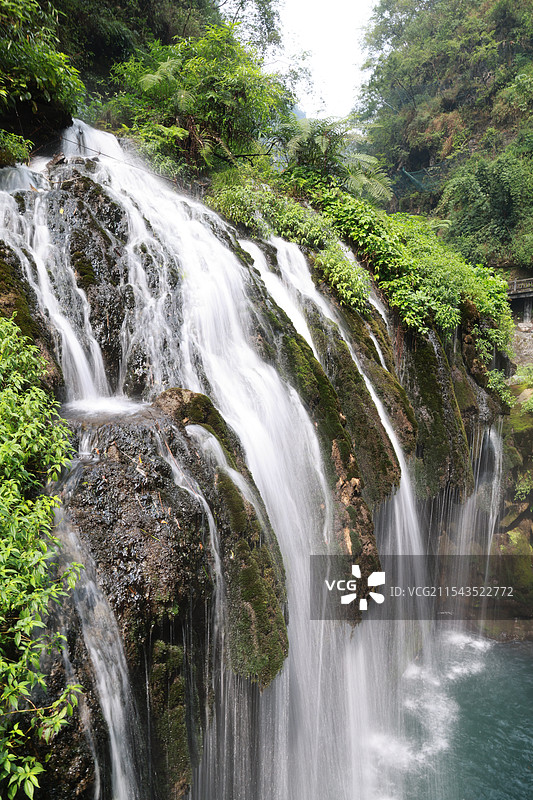 三峡人家黄龙瀑图片素材
